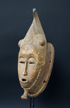Ethnographic - Baule Portrait Mask - Ivory Coast