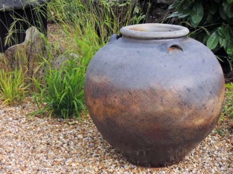 'People & Pots' 2014 - Large Wood-fired Textured Pot