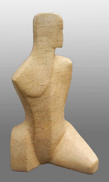 The Art of Carving 2015 - Stone carving: 'Attention II'