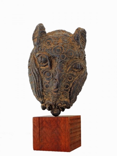 Tribal Art Auction 2016 - LOT 114: Benin Leopard Head