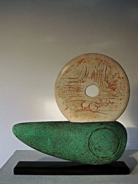 The Art of Firing 2015 - Boat with Porcelain Disc