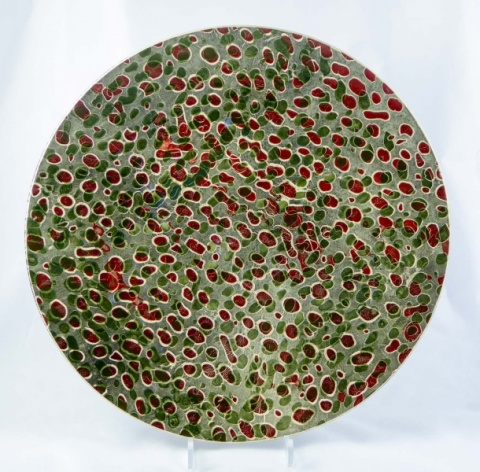 Contemporary Studio Ceramics 2017 - Red & Green Plate No. 231