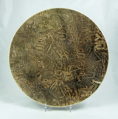 Contemporary Ceramics 2019 - Brown: Hierogyphs Plate No. 295