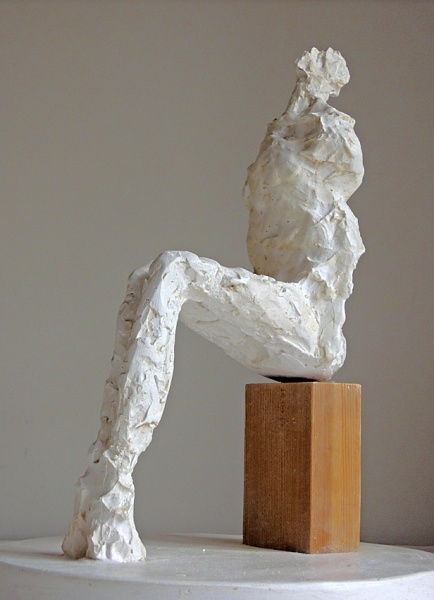 Maurice Blik Plasters: The Artist at Eighty, 2019 - Artist's Plaster: 'Seated II'