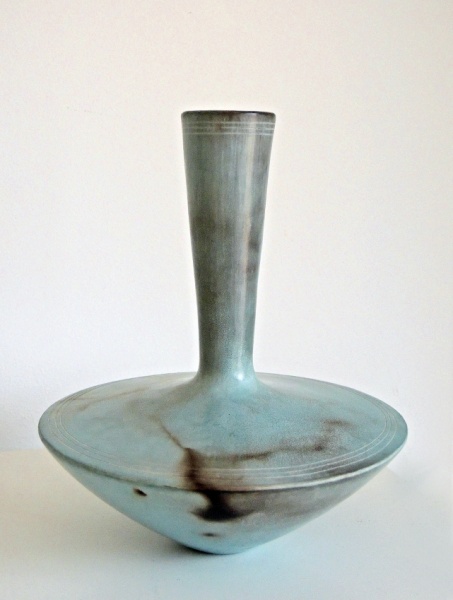 Contemporary Studio Cearmics 2024 - Smoke Fired Stoneware Vase