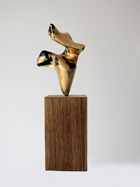 Biomorphic Sculpture: Graham High & Ian Knowles - Gold leaf: Dancer I'