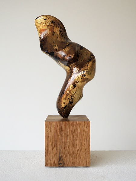 Biomorphic Sculpture: Graham High & Ian Knowles - Gold leaf: 'Meditation'