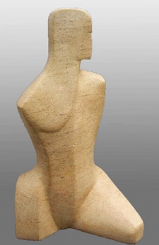 The Art of Carving 2015 - Stone carving: 'Attention II'