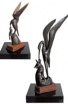 Tribal Art Auction 2016 - LOT 108: Unique Bird Carvings (Pair)