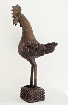 Tribal Art Auction 2016 - LOT 119: Benin Rooster (Bronze)