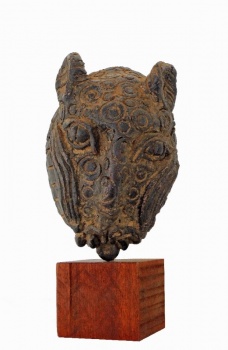 Tribal Art Auction 2016 - LOT 114: Benin Leopard Head