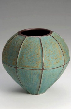 Emily Myers - Round Pot - Carved Panels