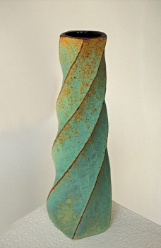 Contemporary Studio Ceramics 2017 - Tall Twist Vase (small)