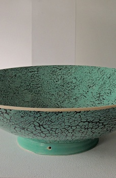 Contemporary Ceramics 2019 - 2019: Green Crawl Deep Bowl No. 346