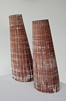 Emily Myers - Terracotta Leaning Forms (Pair)