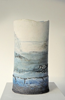 Contemporary Ceramics 2019 - Large Coastal Pot: 'Rocky Coves'