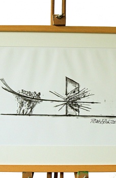 Robert Erskine: Maquettes 2020 - Sketch 1 (Framed Print)