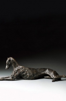 Animal Instincts - Stretching Greyhound (lifesize)