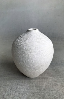 Gus Farnes & Moira Goodall: A Sense of Place - Textured Stoneware Vase (446)