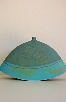 Contemporary Studio Ceramics 2022 - Green Rocking Pot (No. 33)