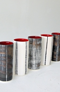 Contemporary Studio Ceramics 2022 - Monochrome Cylinder Vases (small)