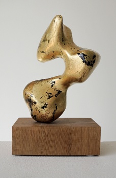 Biomorphic Sculpture: Graham High & Ian Knowles - Gold leaf: 'Relax'