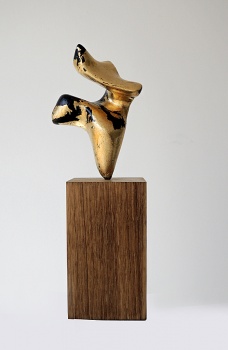 Biomorphic Sculpture: Graham High & Ian Knowles - Gold leaf: Dancer I'