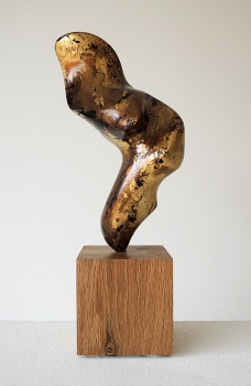 Biomorphic Sculpture: Graham High & Ian Knowles - Gold leaf: 'Meditation'