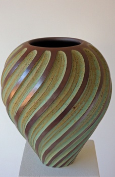 Emily Myers - 2024: Carved Ball Vase (2)