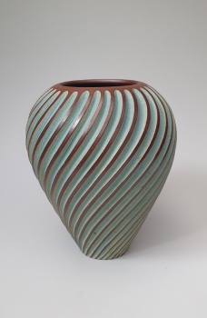 Emily Myers - 2024: Carved Ball Vase (2)